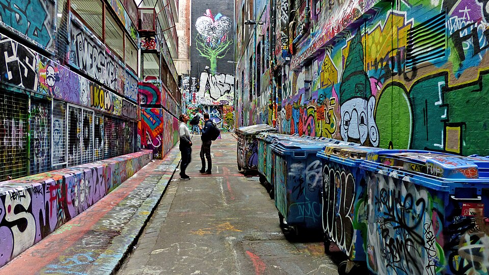 Ponto Turístico Hosier Lane em Melbourne