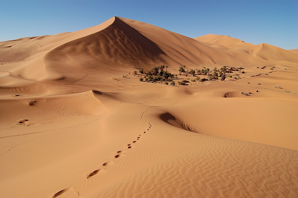 Ponto Turístico Dunas de Erg Chebbi em Merzouga (Deserto do Saara)