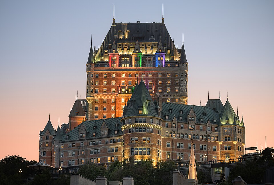Ponto Turístico Château Frontenac em Cidade de Quebec
