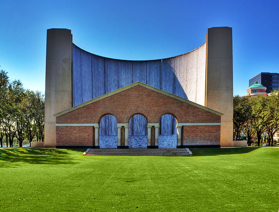 Ponto Turístico Gerald D. Hines Waterwall Park em Houston