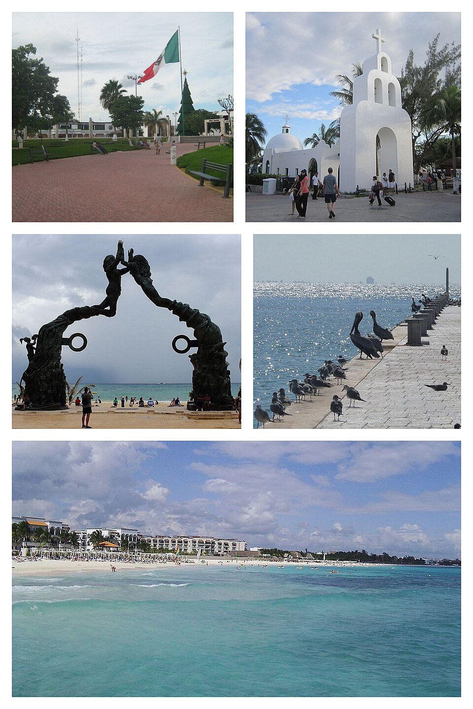 Ponto Turístico Playa Playacar em Playa del Carmen