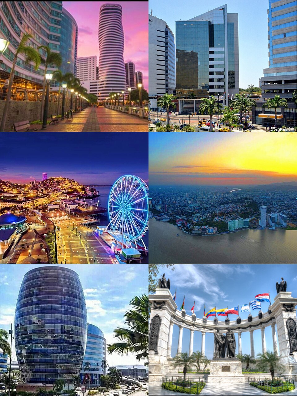 Ponto Turístico La Perla (Roda-Gigante) em Guayaquil