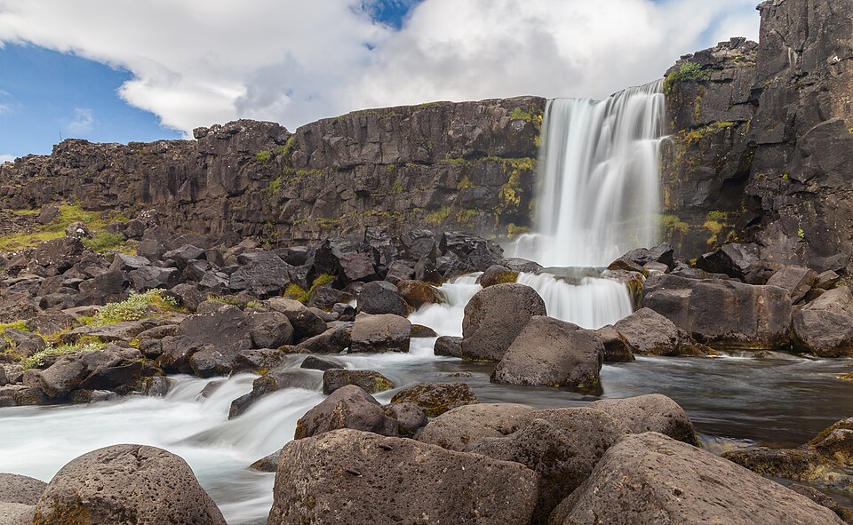 Ponto Turístico Cachoeira Öxarárfoss em Selfoss (Círculo Dourado)