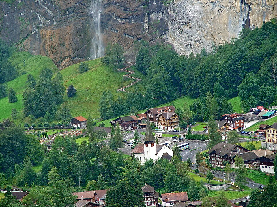 Ponto Turístico Cachoeiras de Trümmelbach (Lauterbrunnen) em Interlaken
