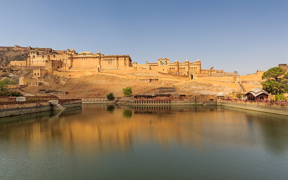 Ponto Turístico Palácio da Água (Jal Mahal) em Jaipur