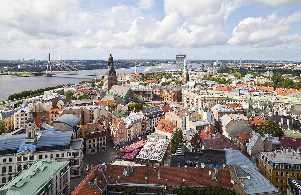 Ponto Turístico Três Irmãos (Trīs Brāļi) em Riga