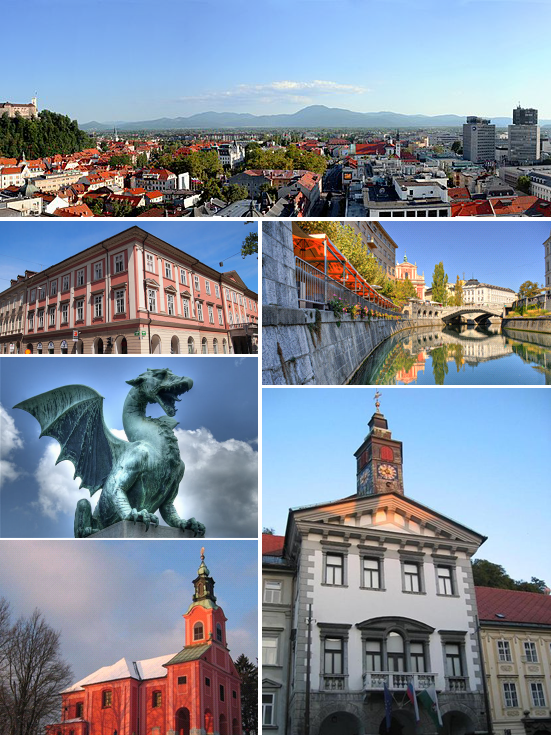 Ponto Turístico Praça Prešeren (Prešernov Trg) em Liubliana