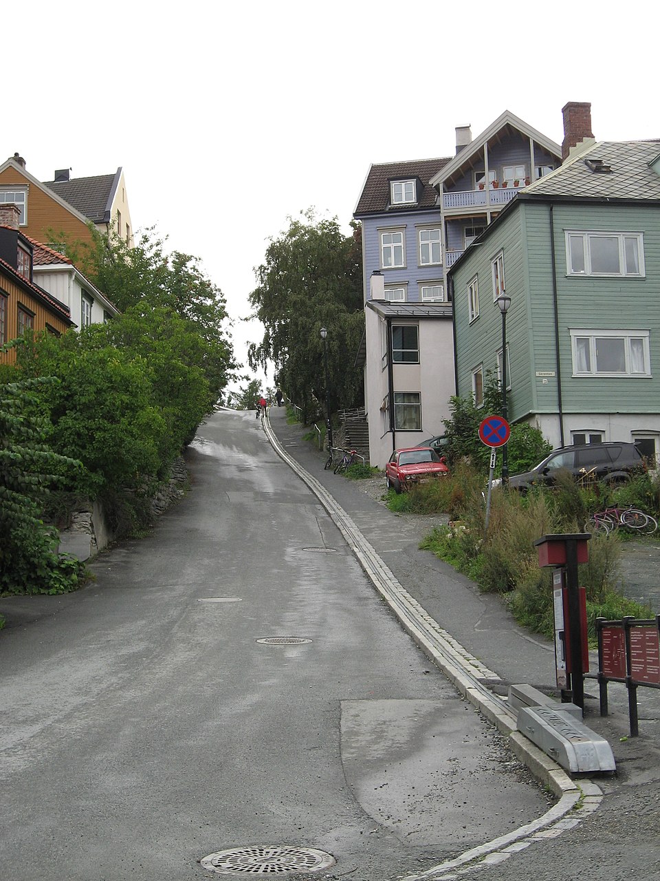 Ponto Turístico Elevador de Bicicletas Trampe em Trondheim