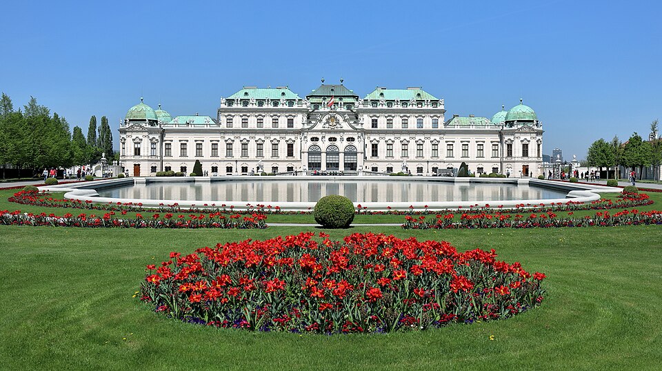 Ponto Turístico Palácio Belvedere (Schloss Belvedere) em Viena