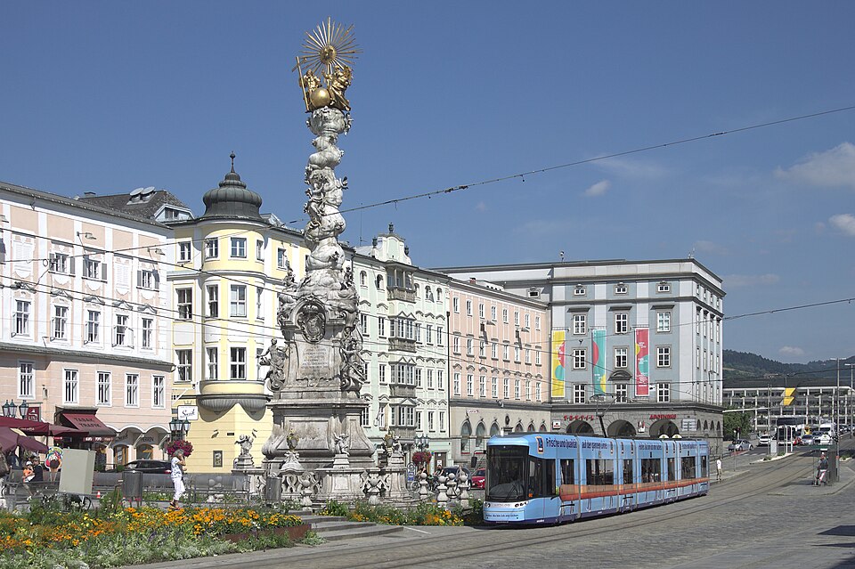 Ponto Turístico Parque do Danúbio (Donaupark) em Linz