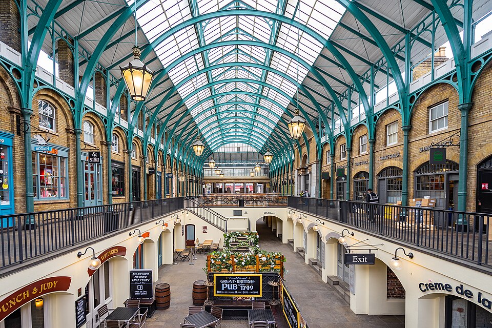 Ponto Turístico Covent Garden (Mercado e Calçadão) em Londres