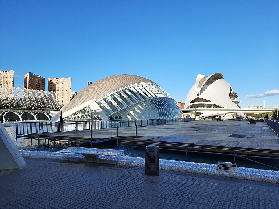 Ponto Turístico Cidade das Artes e das Ciências em Valência