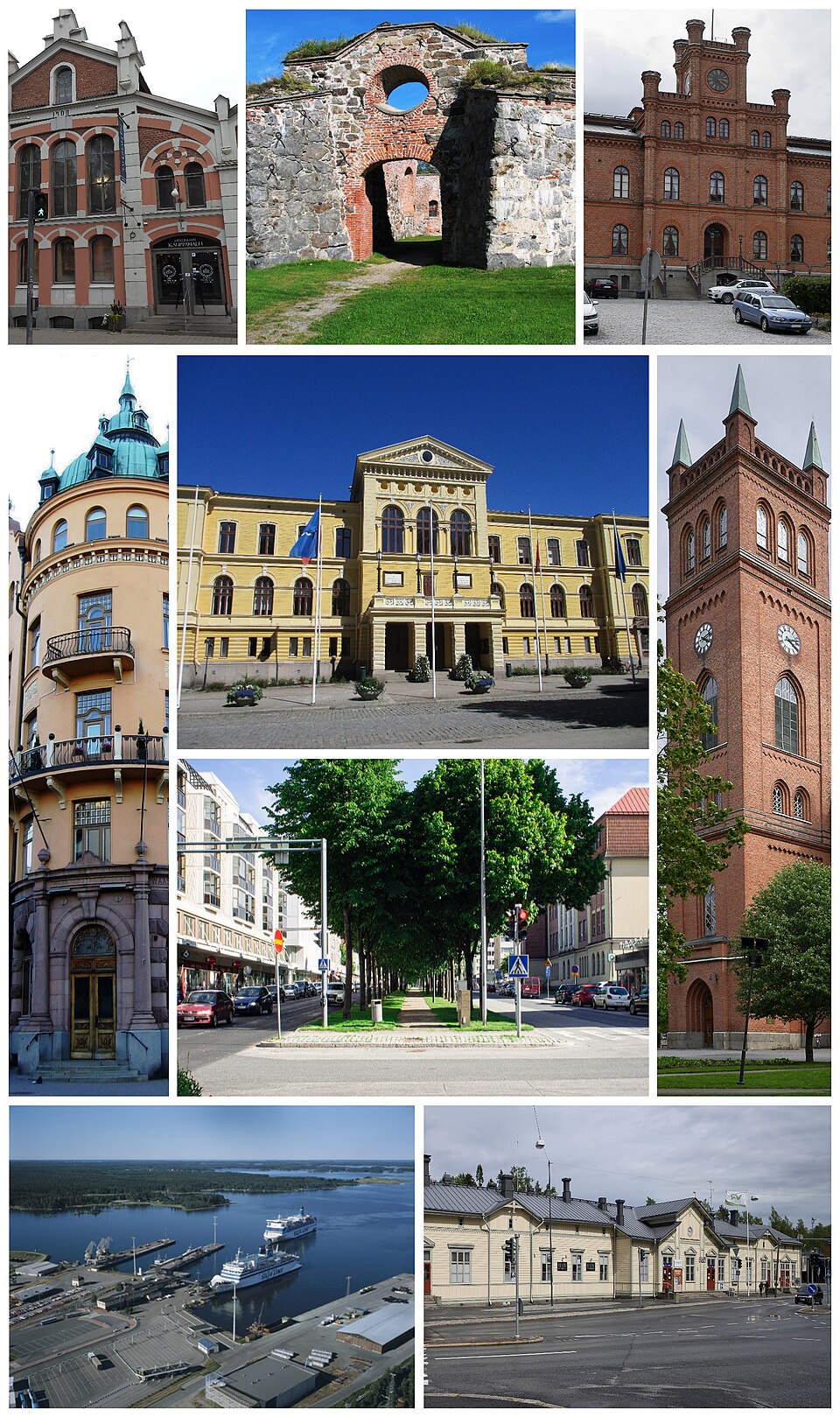 Ponto Turístico Casa de Cultura e Teatro de Vaasa (Kaupunginteatteri) em Vaasa