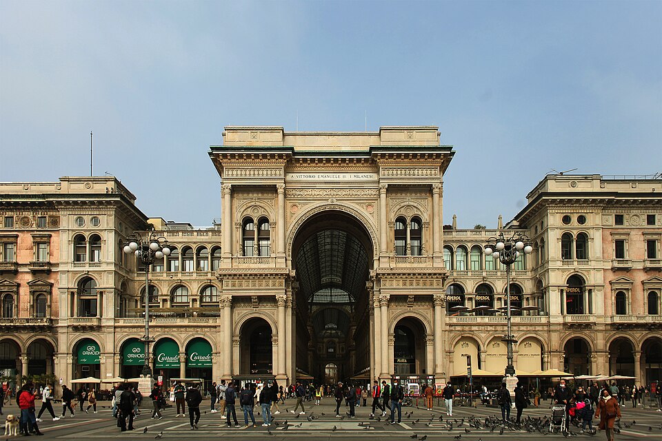 Ponto Turístico Galeria Vittorio Emanuele II em Milão