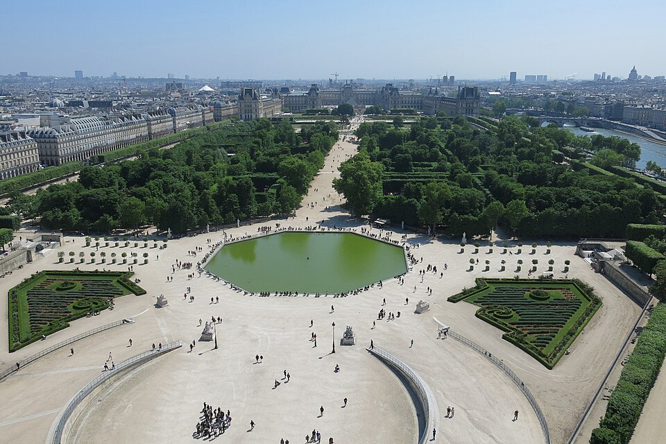 Ponto Turístico Jardins das Tulherias (Jardin des Tuileries) em Paris