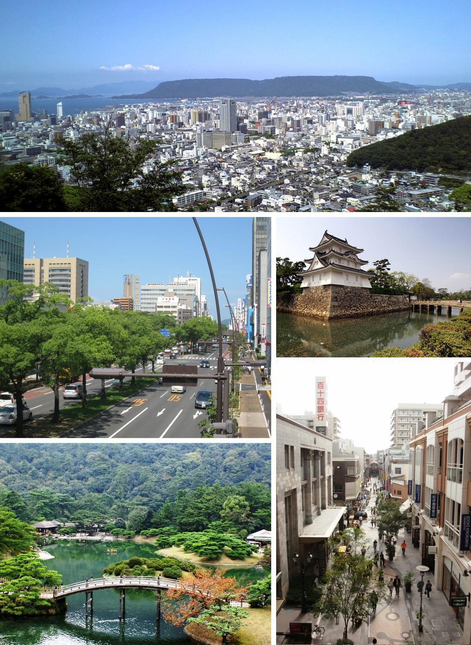 Ponto Turístico Castelo de Takamatsu (Tamamo) em Takamatsu